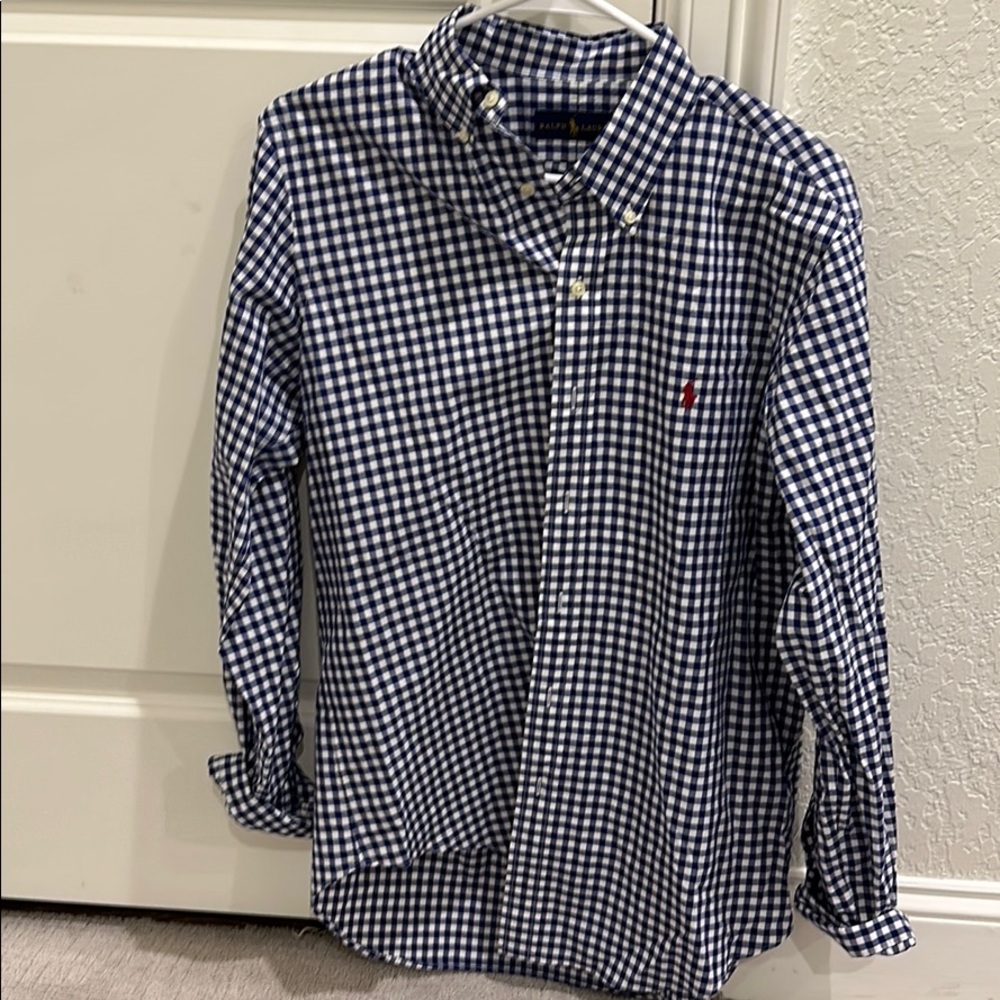 Ralph Lauren plaid button up red/blue/green 3-pack